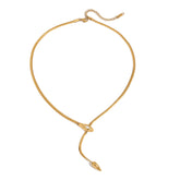 Colier sarpe placat cu aur Deloria