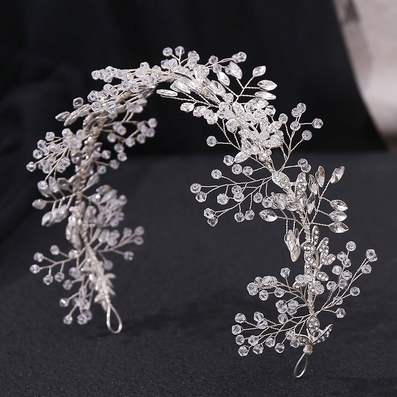 Diadema mireasa finuta cu floricele - Deloria Floria Diadema mireasa finuta cu floricele - Deloria Floria