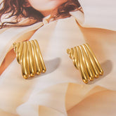 Cercei placati cu aur Hailey Deloria