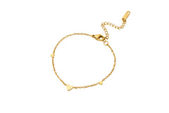 Bratara cu inimioare placata cu aur cadou 14 februarie sfantul valentin