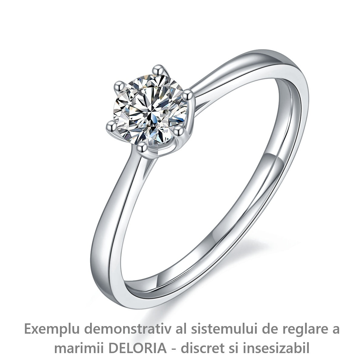 Imagine demonstrativa Deloria – sistem de reglare pentru inele ajustabile din argint Imagine demonstrativa Deloria – sistem de reglare pentru inele ajustabile din argint