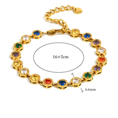 Bratara cristale rotunde colorate Deloria Candy