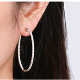 Cercei rotunzi cu pietre - Deloria