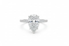 inel de logodna lacrima din argint - Deloria Aria