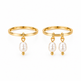 set 2 inele falange cu perle mici