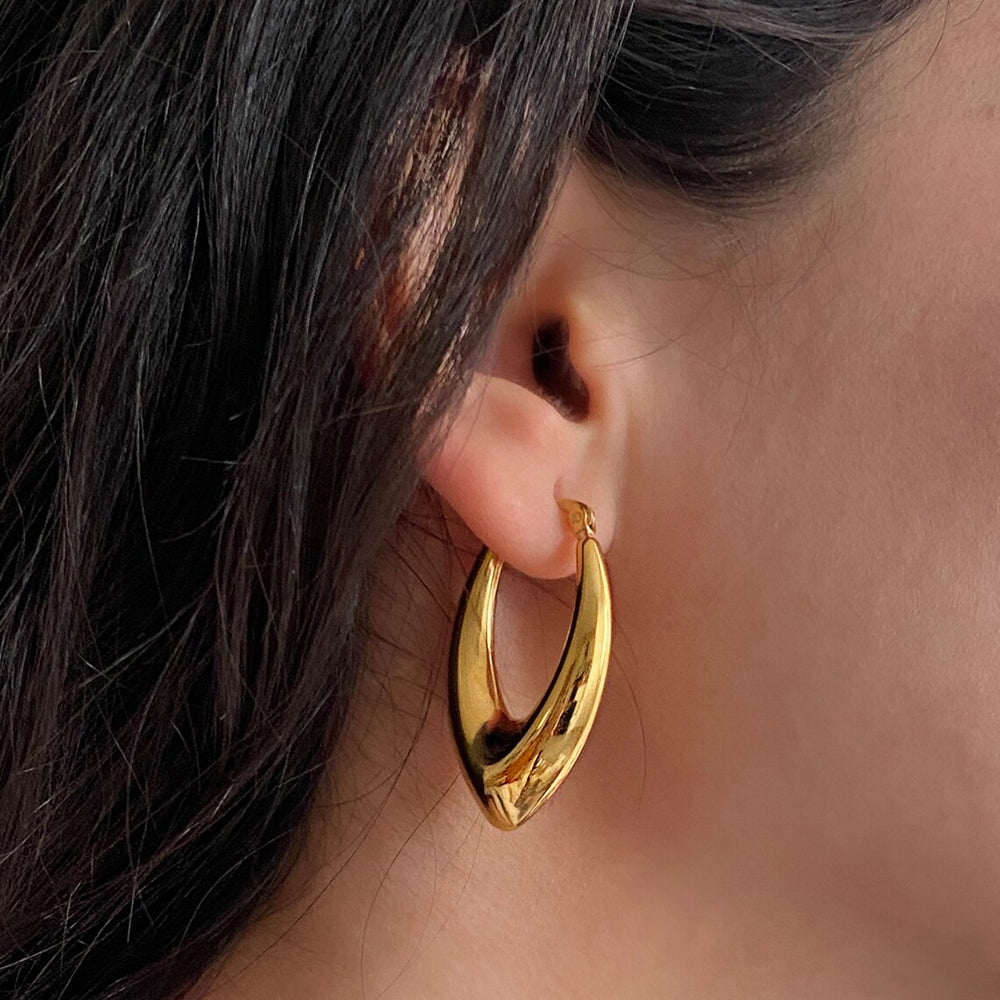 Cercei otel inoxidabil In forma de V - Deloria