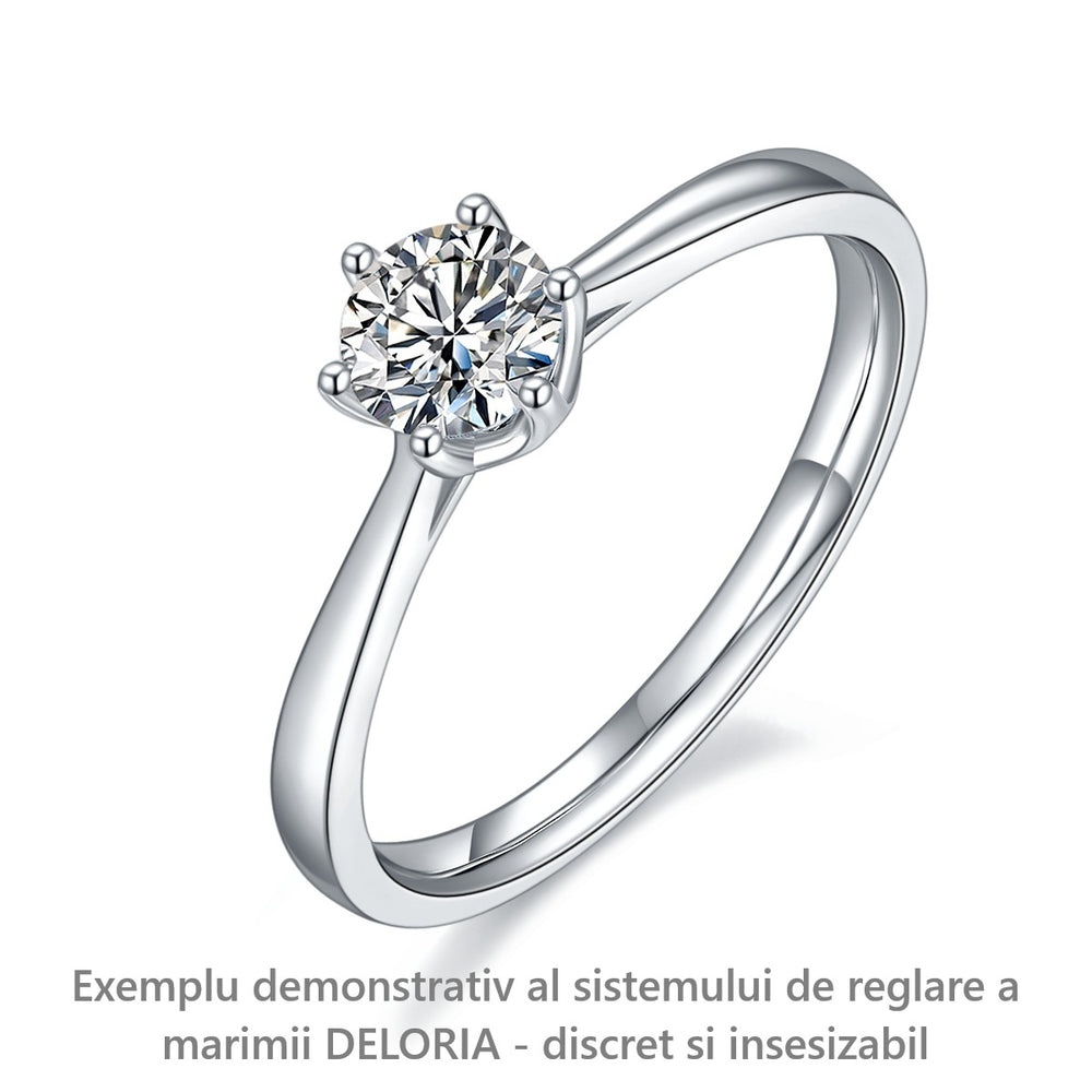 Imagine demonstrativa Deloria – sistem de reglare pentru inele ajustabile din argint