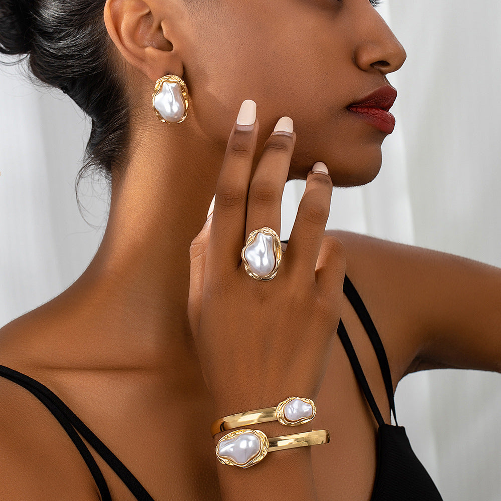 Set bijuterii perle mari Deloria