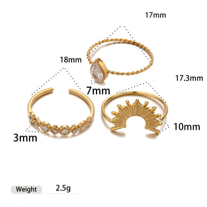 Inel otel inoxidabil Solara Deloria