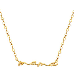 colier mama placat cu aur 18k rezistent la apa, ziua mamei, ziua femeii, 8 martie, martisor
